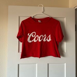 Coors Red Crop Top
